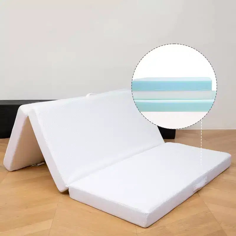 Cheer Collection Materasso Pieghevole a 4 Ante con 1 Strato in Memory Foam Gel Infuso