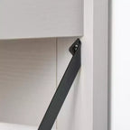 HOMCOM Scrivania da Computer da Fattoria con Credenza e Armadietto, Scrivania da Ufficio con Spazio di Archiviazione, per Studio