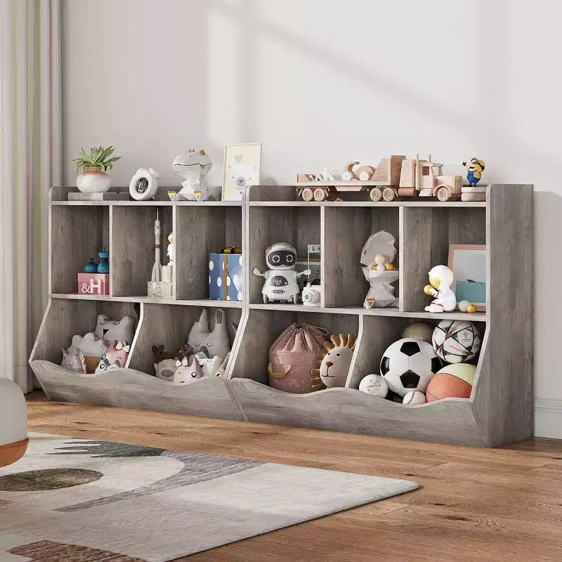 Whizmax Scaffale per bambini e libreria porta giocattoli con ripiani multipli e organizer a scomparti per camerette di maschietti e femminucce