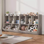 Whizmax Scaffale per bambini e libreria porta giocattoli con ripiani multipli e organizer a scomparti per camerette di maschietti e femminucce