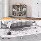 Whizmax Scaffale per bambini e libreria porta giocattoli con ripiani multipli e organizer a scomparti per camerette di maschietti e femminucce