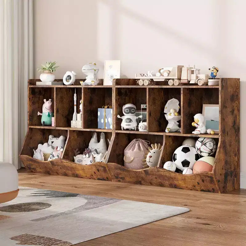 Whizmax Scaffale per bambini e libreria porta giocattoli con ripiani multipli e organizer a scomparti per camerette di maschietti e femminucce