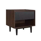 Set di 2 comodini a coste moderni Duane con cassetto - Manhattan Comfort