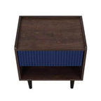 Set di 2 comodini a coste moderni Duane con cassetto - Manhattan Comfort