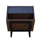 Set di 2 comodini a coste moderni Duane con cassetto - Manhattan Comfort