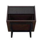 Set di 2 comodini a coste moderni Duane con cassetto - Manhattan Comfort
