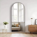Specchio a tutta altezza con cornice in metallo – Decorativo da parete e da terra