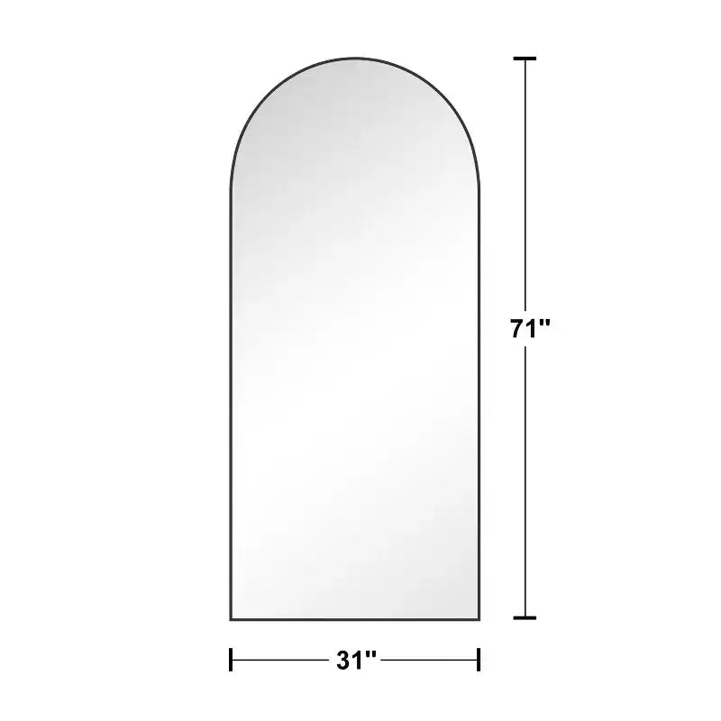 Specchio a tutta altezza con cornice in metallo – Decorativo da parete e da terra