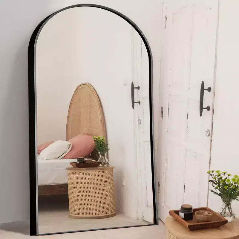 Specchio a tutta altezza con cornice in metallo – Decorativo da parete e da terra