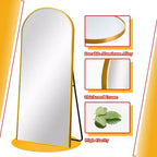 Specchio a tutta altezza con cornice in metallo – Decorativo da parete e da terra