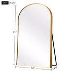 Specchio a tutta altezza con cornice in metallo – Decorativo da parete e da terra