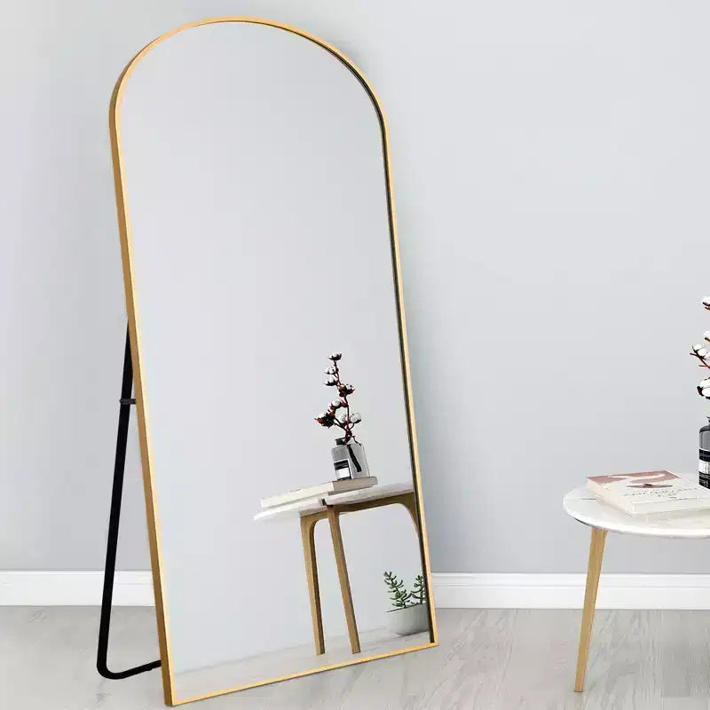 Specchio a tutta altezza con cornice in metallo – Decorativo da parete e da terra