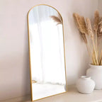 Specchio a tutta altezza con cornice in metallo – Decorativo da parete e da terra
