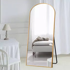 Specchio a tutta altezza con cornice in metallo – Decorativo da parete e da terra