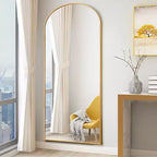 Specchio a tutta altezza con cornice in metallo – Decorativo da parete e da terra