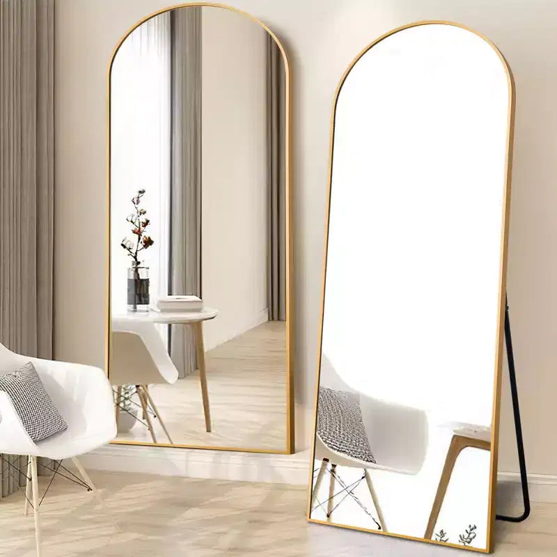 Specchio a tutta altezza con cornice in metallo – Decorativo da parete e da terra